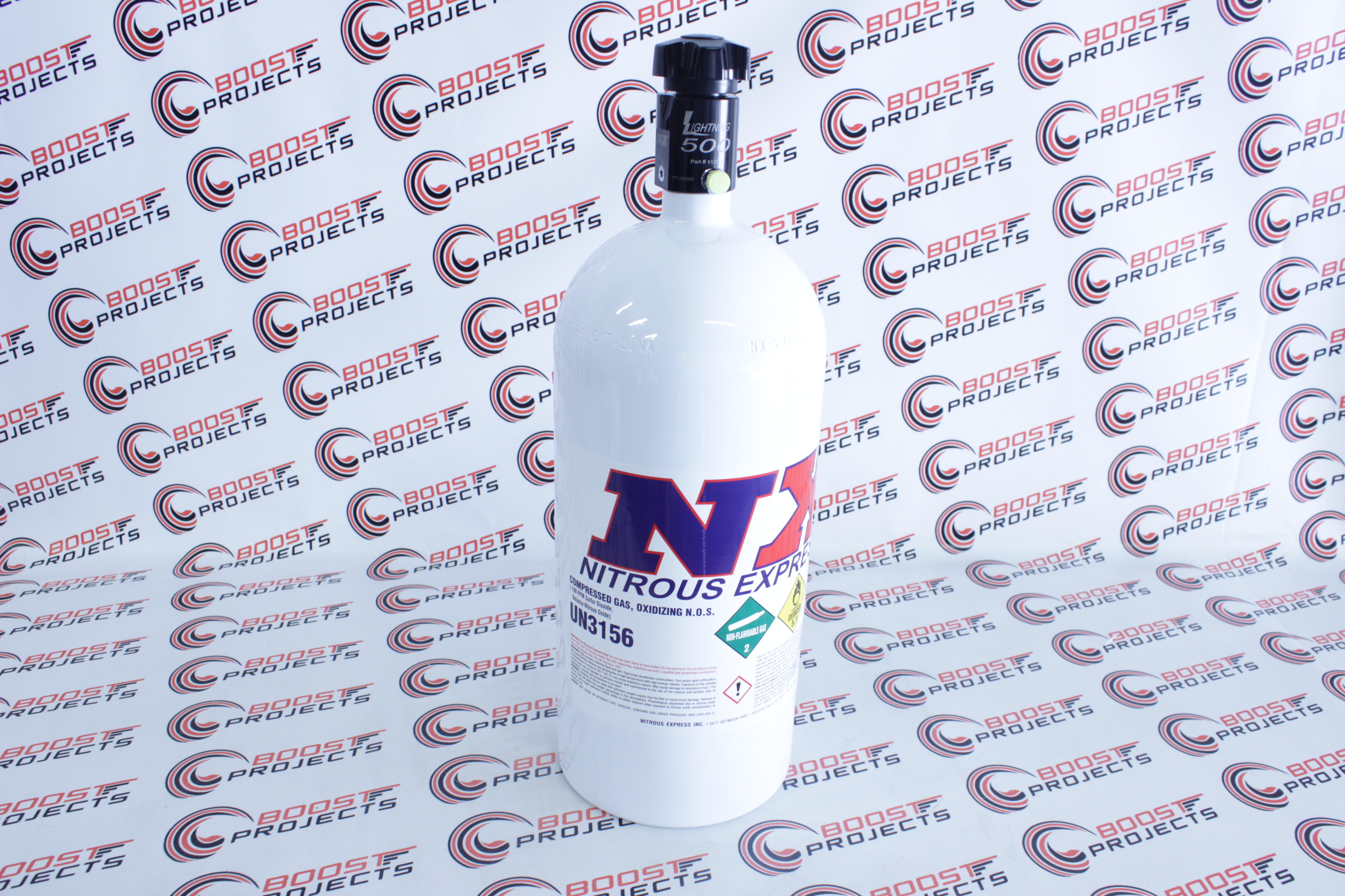 NX Nitrous Express 10LB Bottle W/ Lightning 500 Valve (6.89 Dia. X 20.