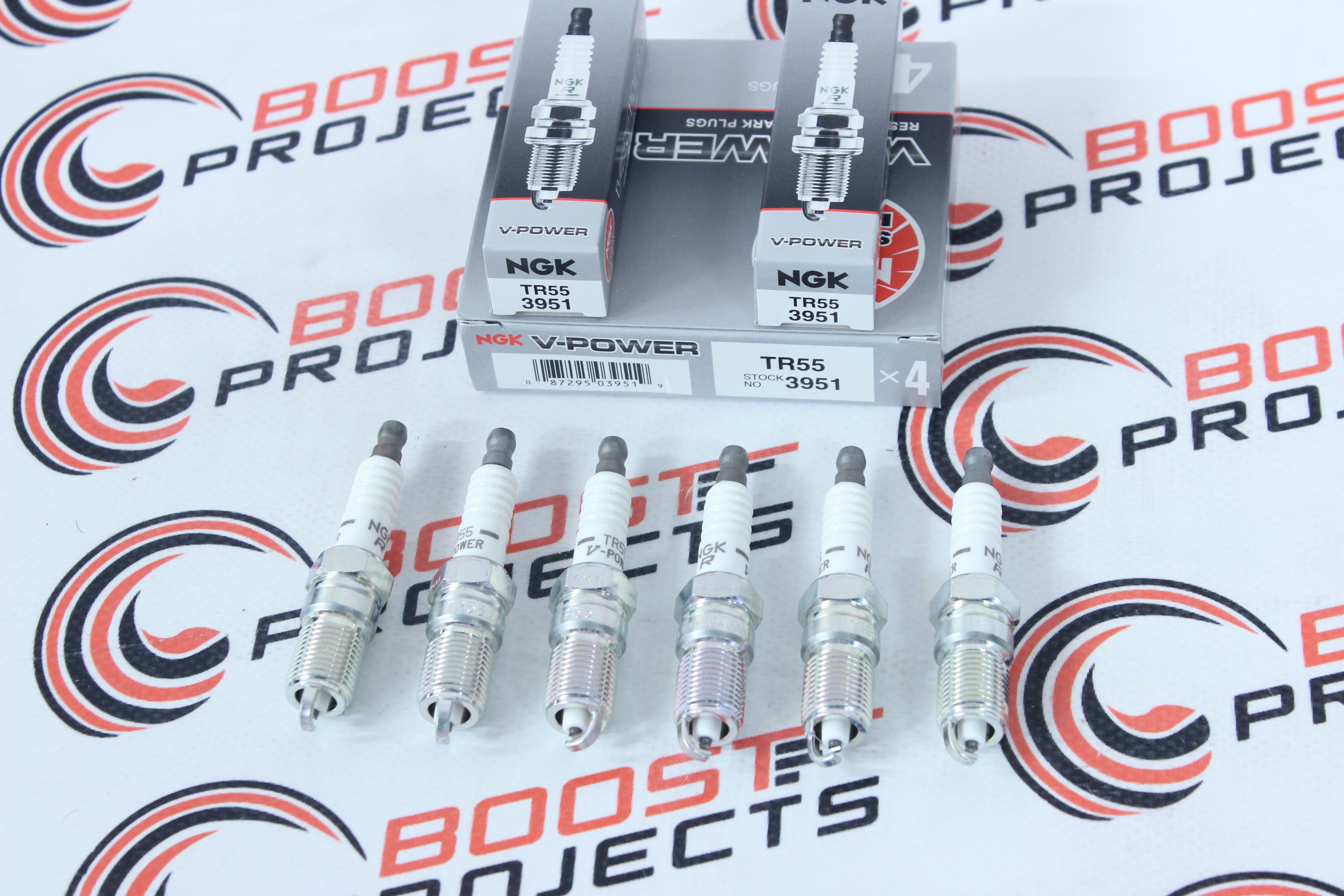 NGK GPower Spark Plug Hex Size 5/8'' Thread Size 14mm 3951 TR55 (Set