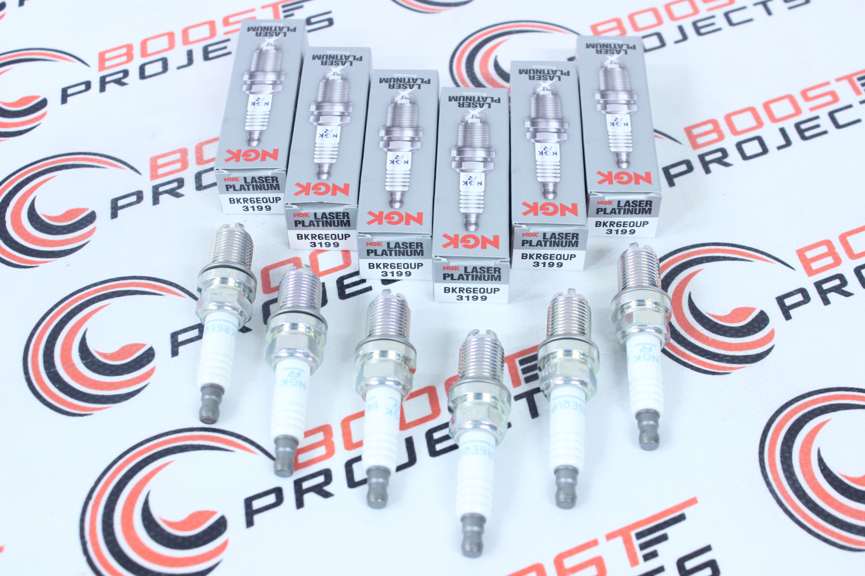 NGK Laser Platinum Premium Multi-Ground Spark Plugs Set of 6 #3199 ...