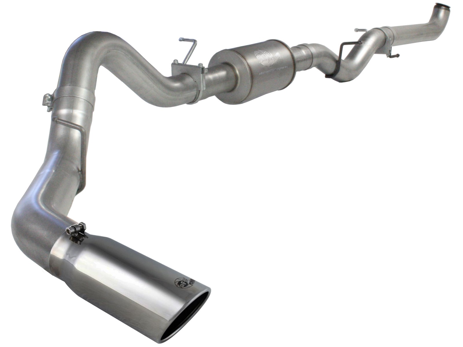 LLY LBZ,LMM Aluminized with TIP MBRP 4/" Exhaust For 01-10 Duramax 6.6L LB7