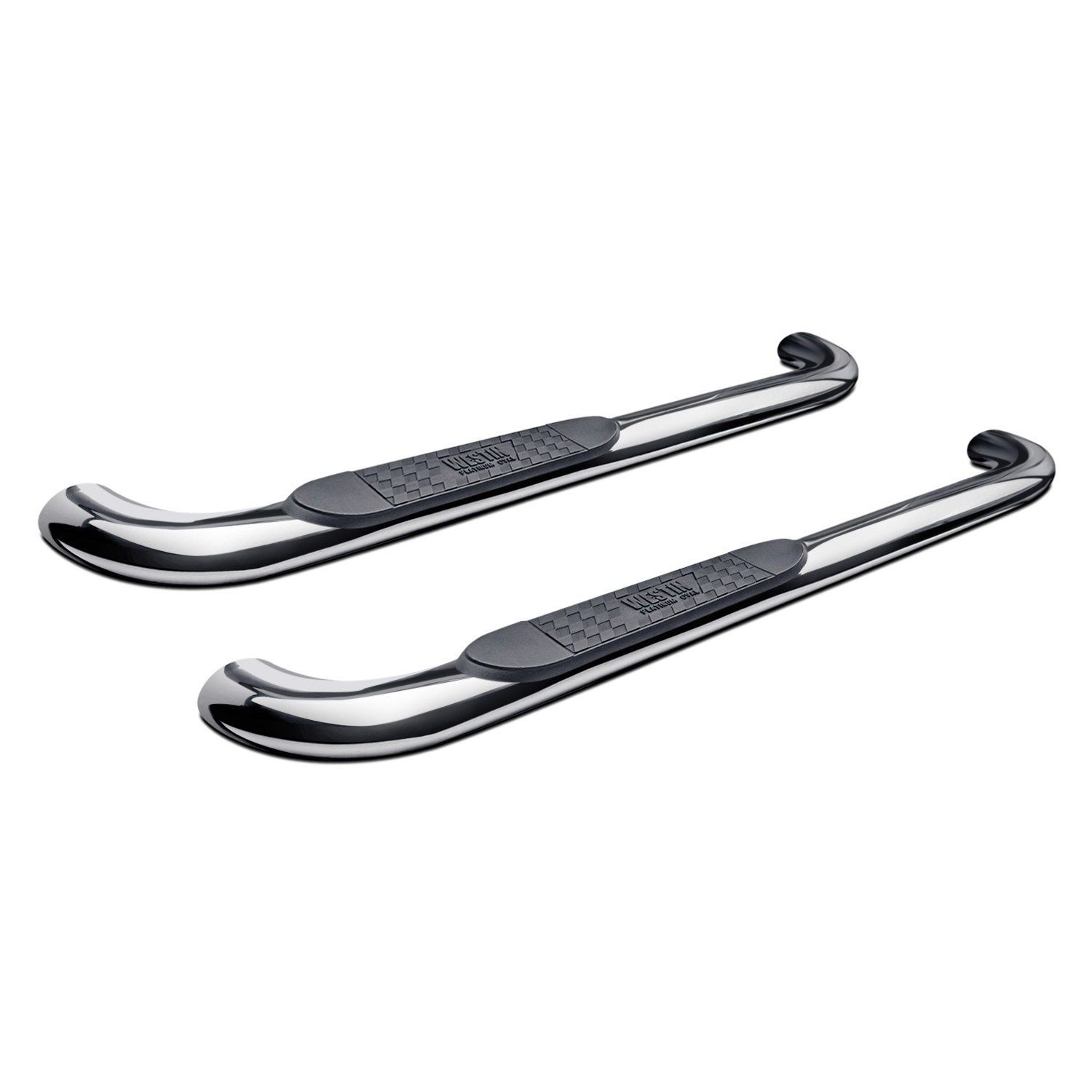 Westin Platinum Series Oval Nerf Bars 4"Polished Stainless Steel for