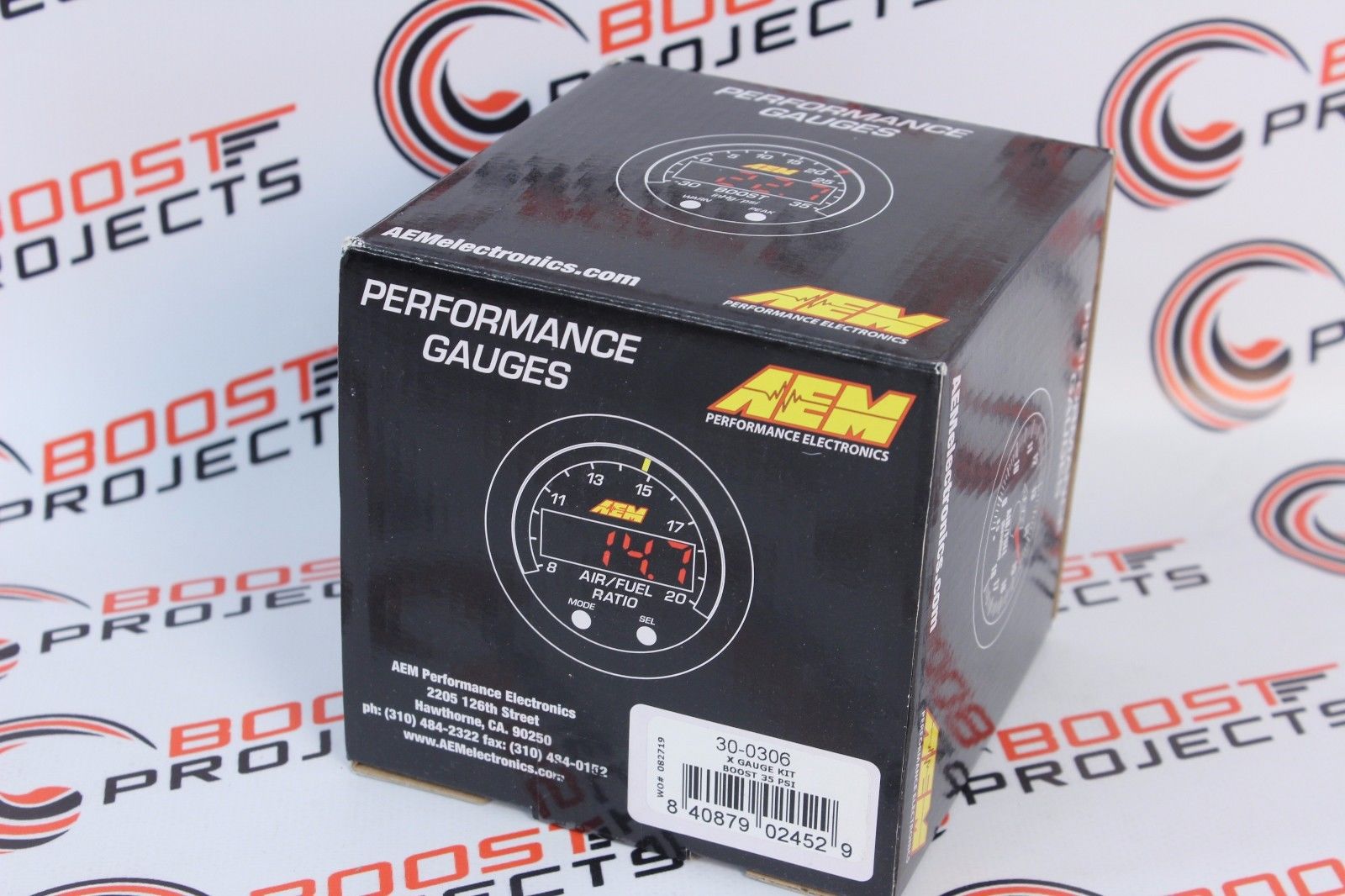 AEM XSERIES BOOST PRESSURE DISPLAY GAUGE KIT 30IN/HG35PSI/12.5BAR 30
