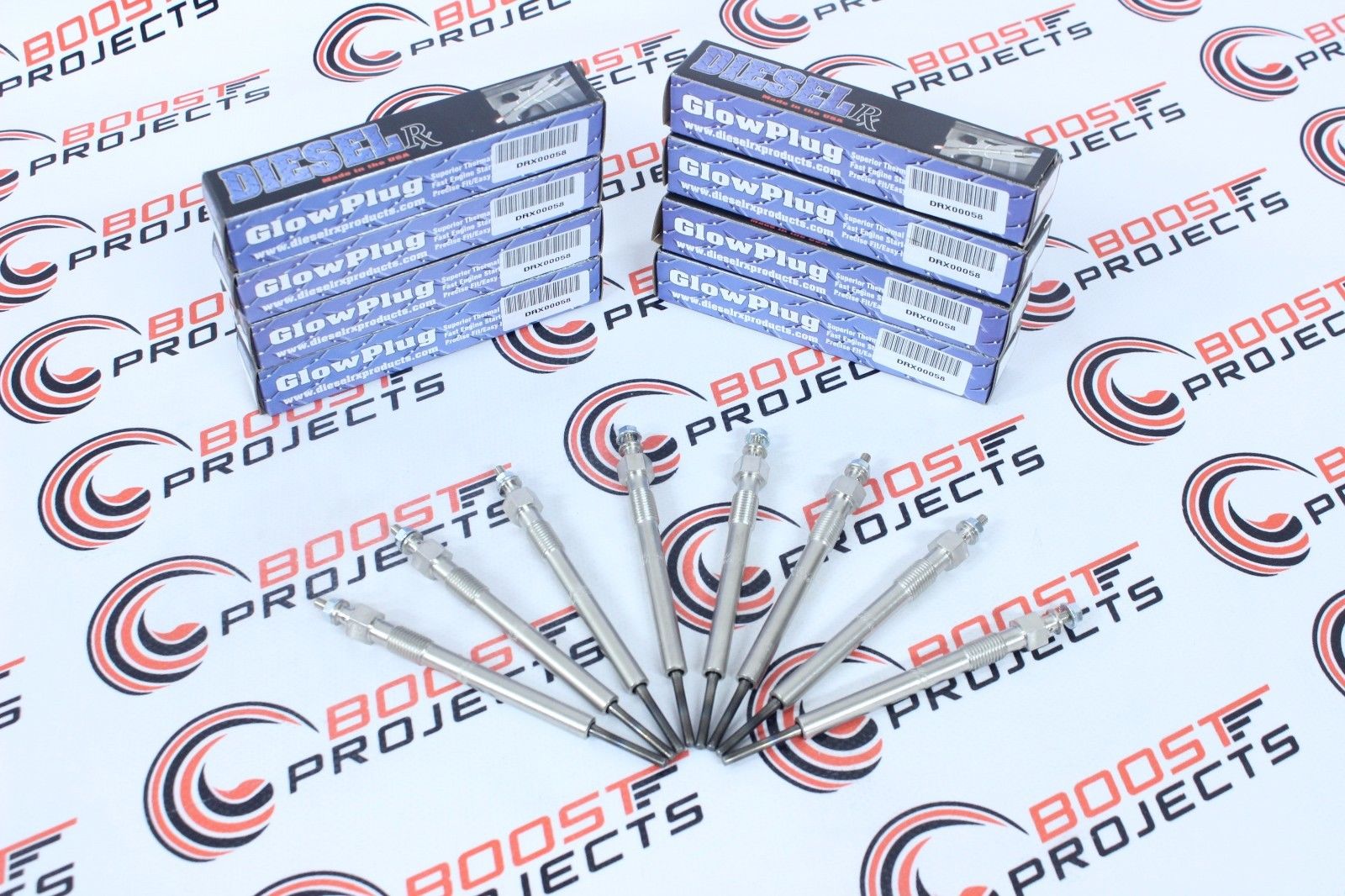 Diesel Wellman DRX00058 Glow Plugs SET OF 8 For 0104 Chevy GMC 6.6L