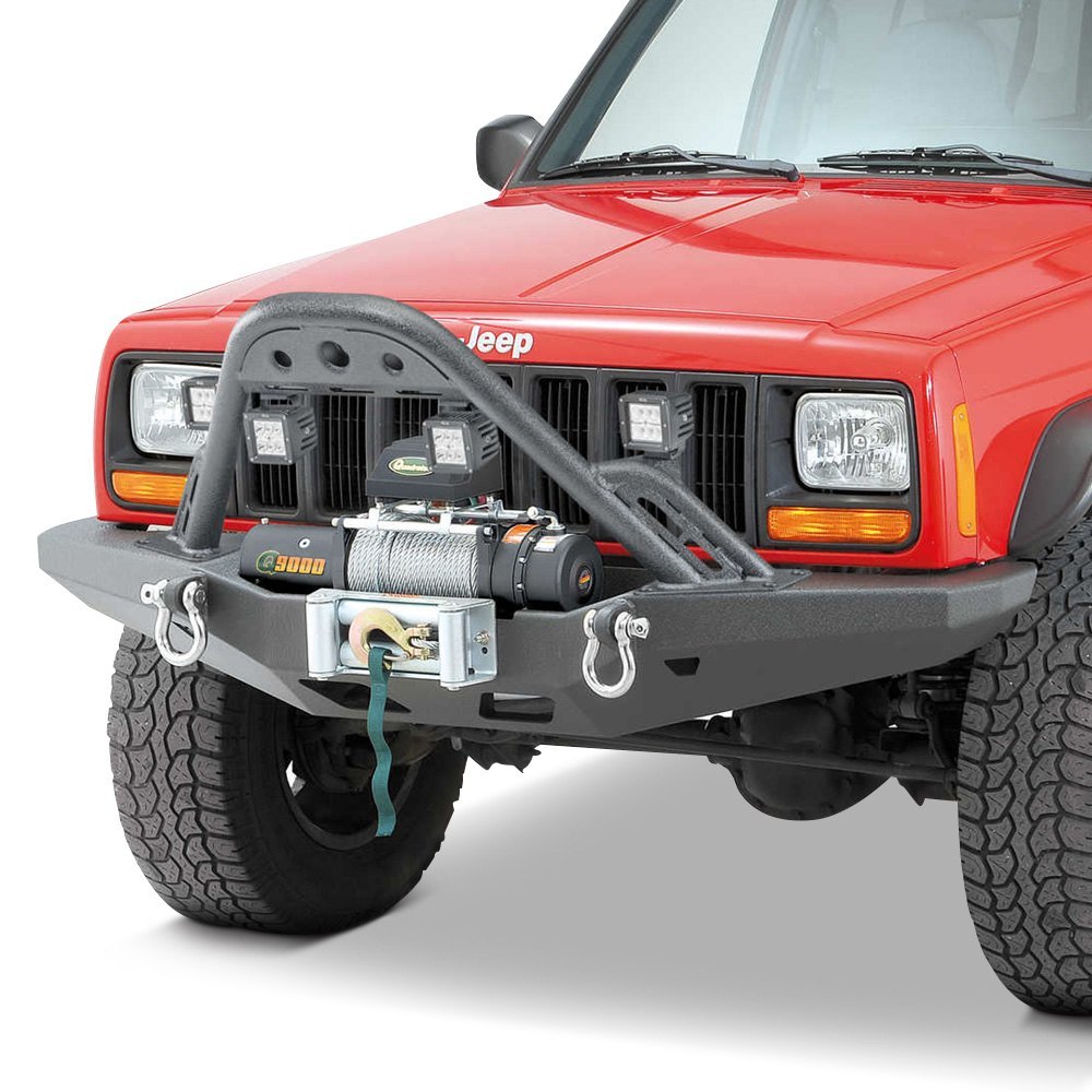 Smittybilt Black Front Stinger for XRC XJ Front Bumper fits 84-01 ...