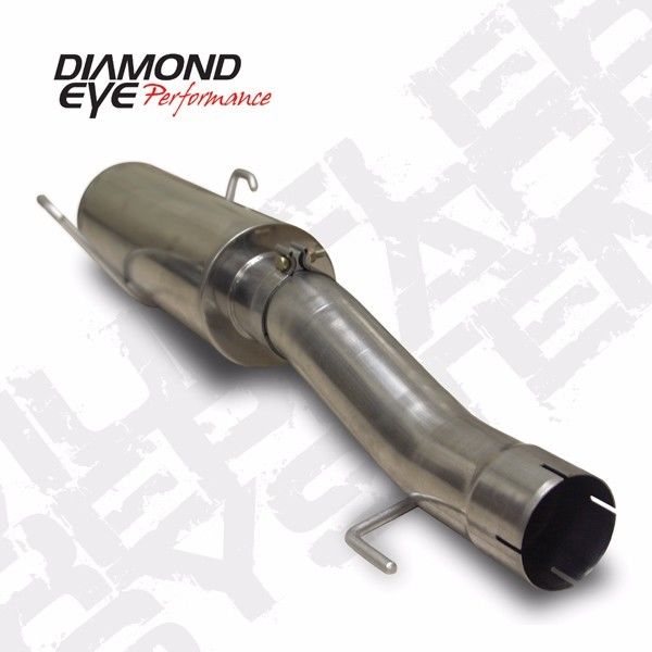 Diamond Eye 4/" Muffler Delete Pipe STAINLESS; Fits 04-07 Dodge Cummins 5.9L...