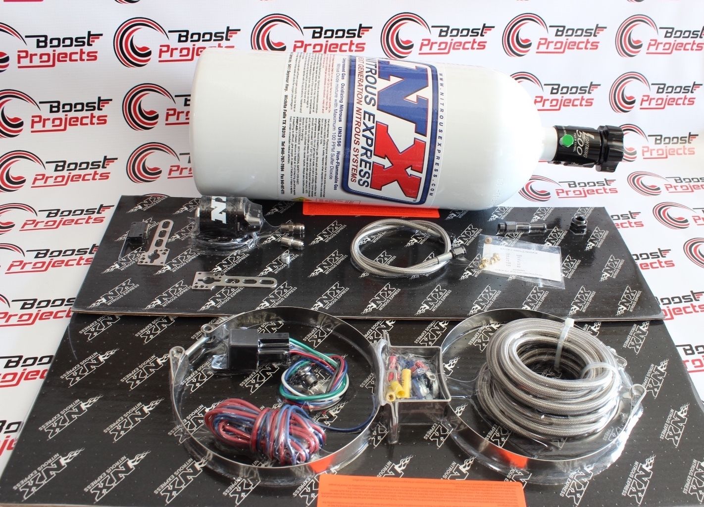 NITROUS EXPRESS UNIVERSAL DRY EFI SYSTEM 355075100150HP BOTTLE 10LB