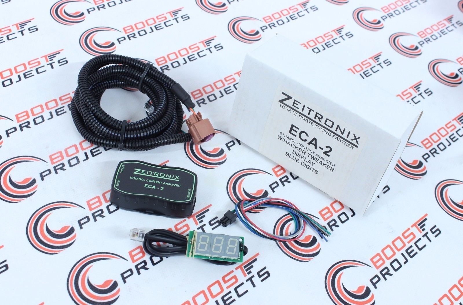 Gauges Zeitronix ECA2 Ethanol E Content Analyzer Kit with Blue