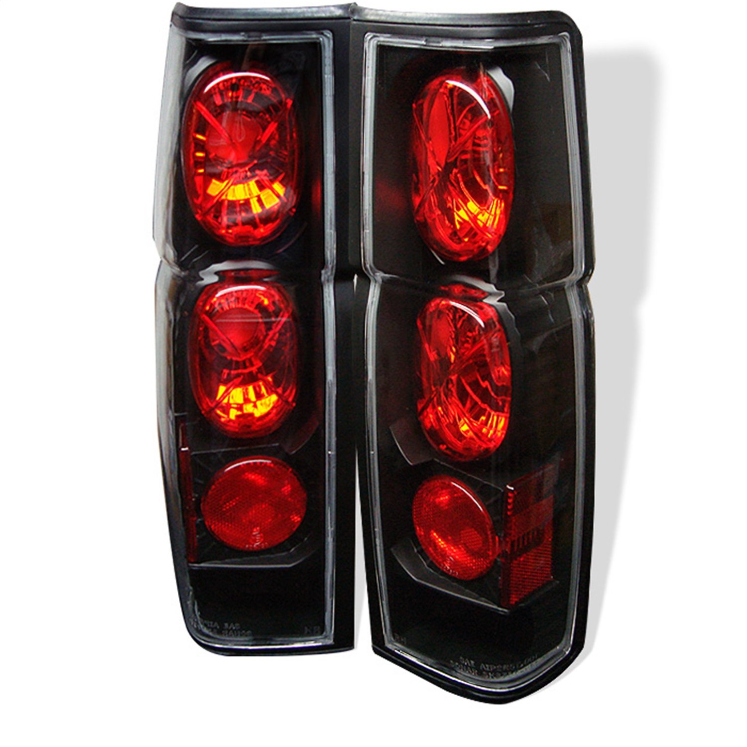 Spyder Auto Euro Style Tail LightsBlack For 8697 Nissan D21 Hardbody