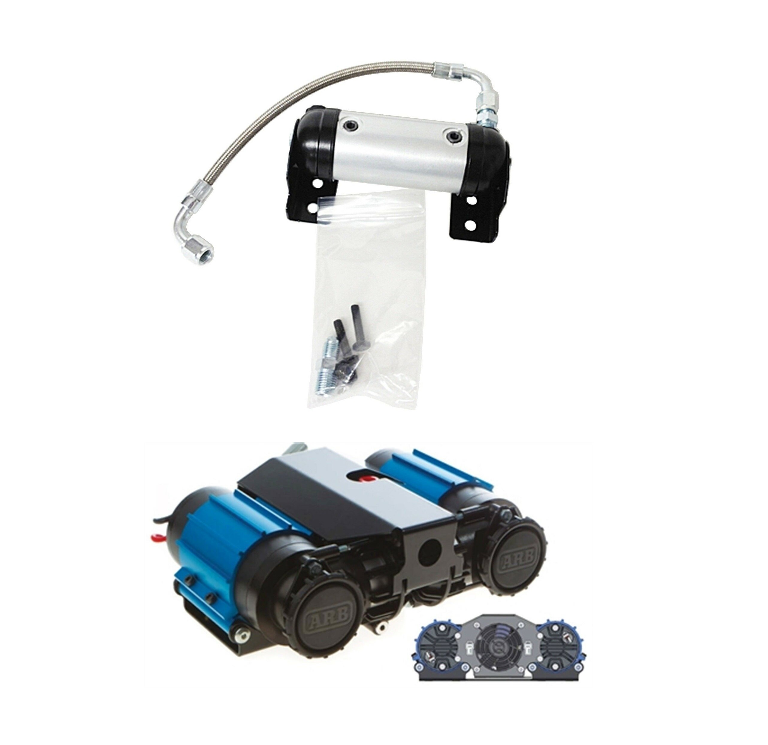 ARB Twin Air Compressor 12 Volt Bundle W/ Air Locker Manifold Kit eBay