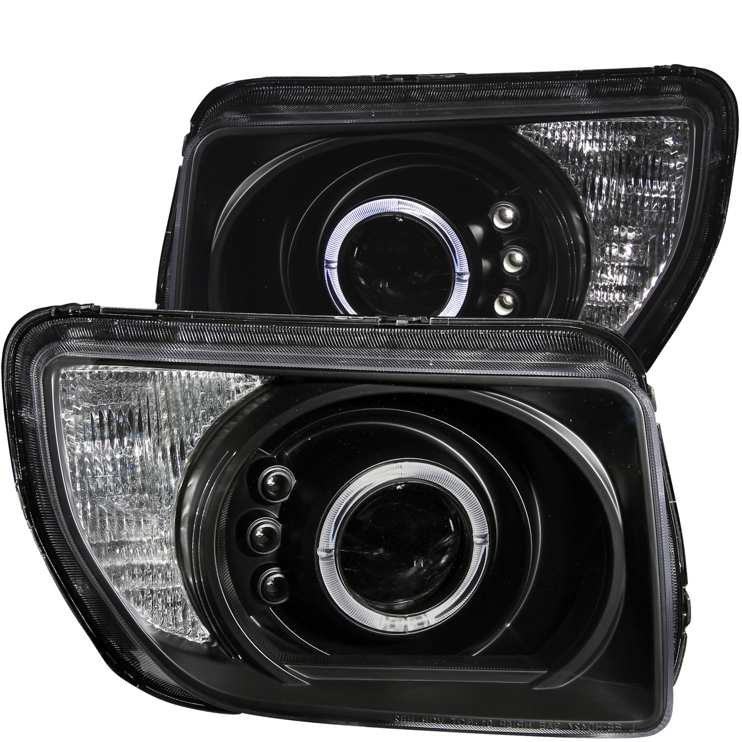 Anzo Projector Headlights Black w/ Halo LED For 0306 Honda Element