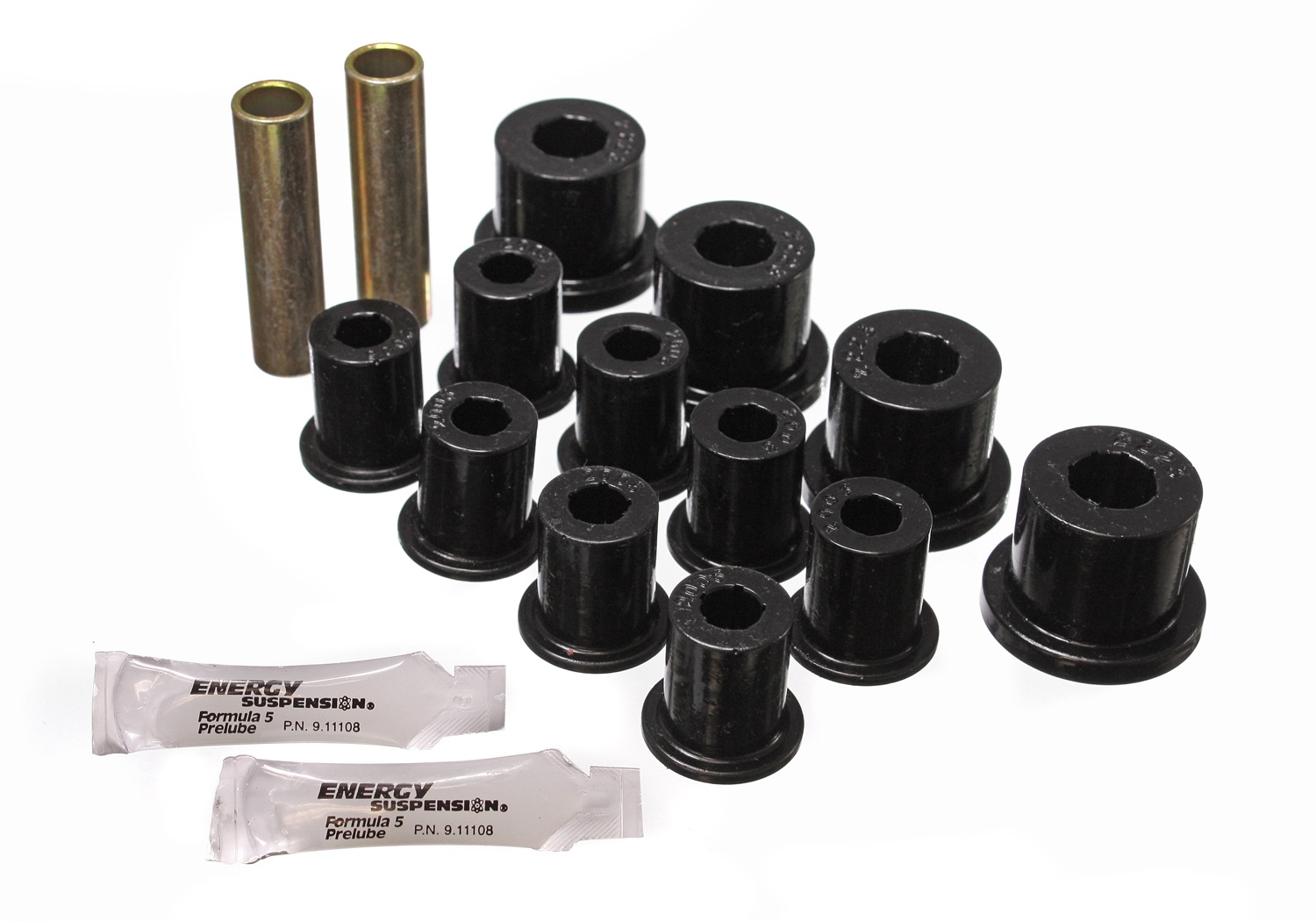 Energy Suspension Leaf Spring Bushing Set Black Rear for Jeep CJ5 CJ7