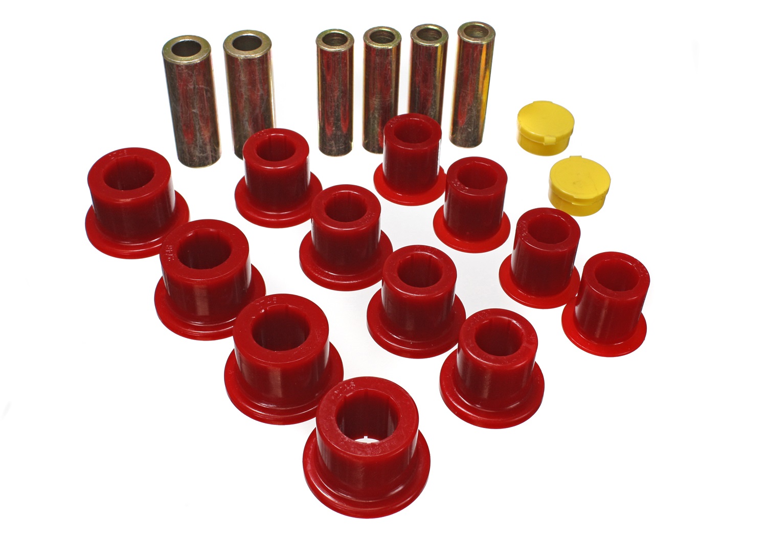 Energy Suspension Leaf Spring Bushing Set Red Front for 9904 F250