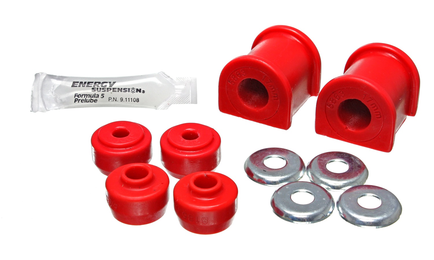 Energy Suspension Sway Bar Bushing Set Red Rear for GX470 / 4Runner