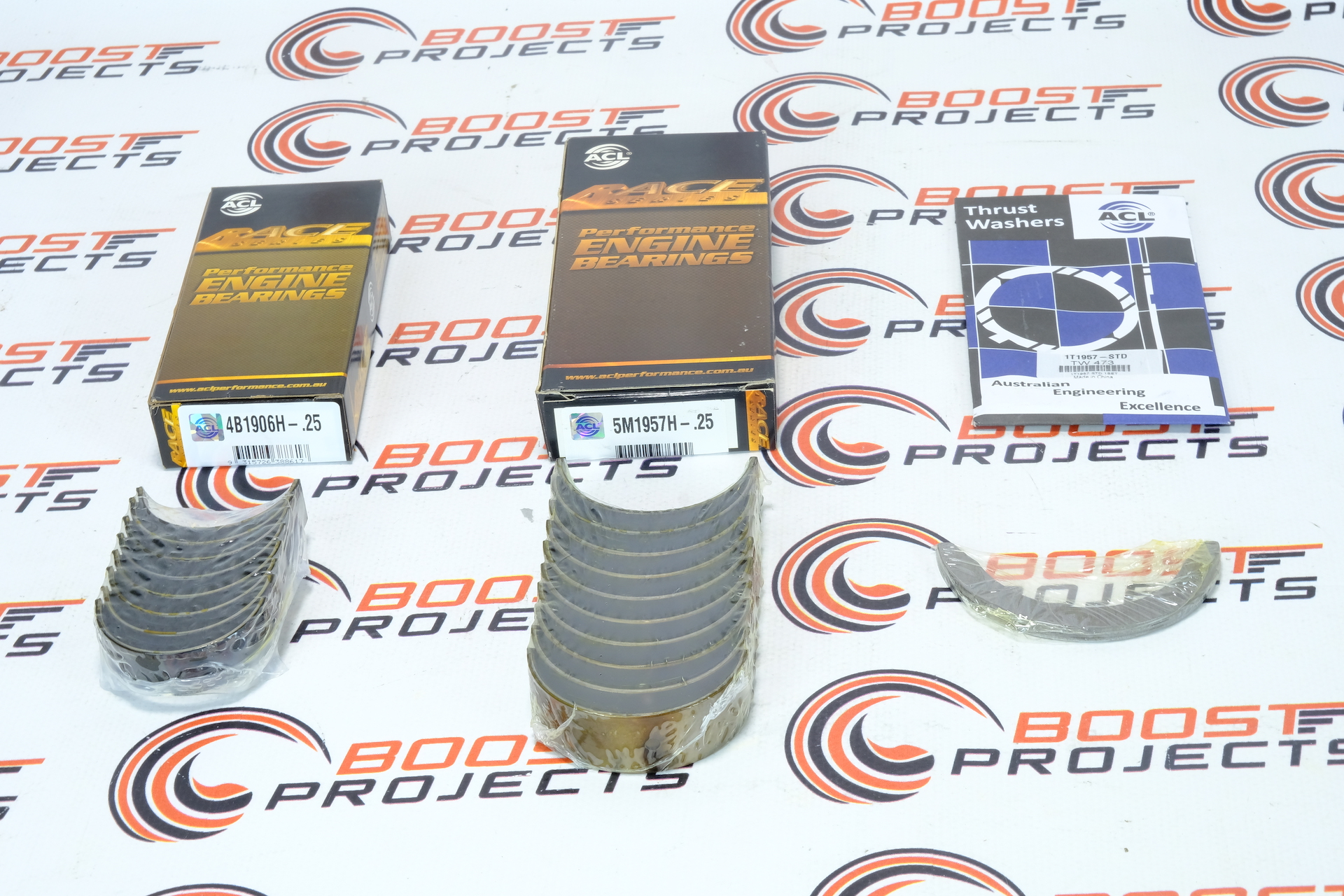 98 Honda F23A F23Z Inline 4 ACL STD Size Main/&Rod Bearings/&Thrust Washer For