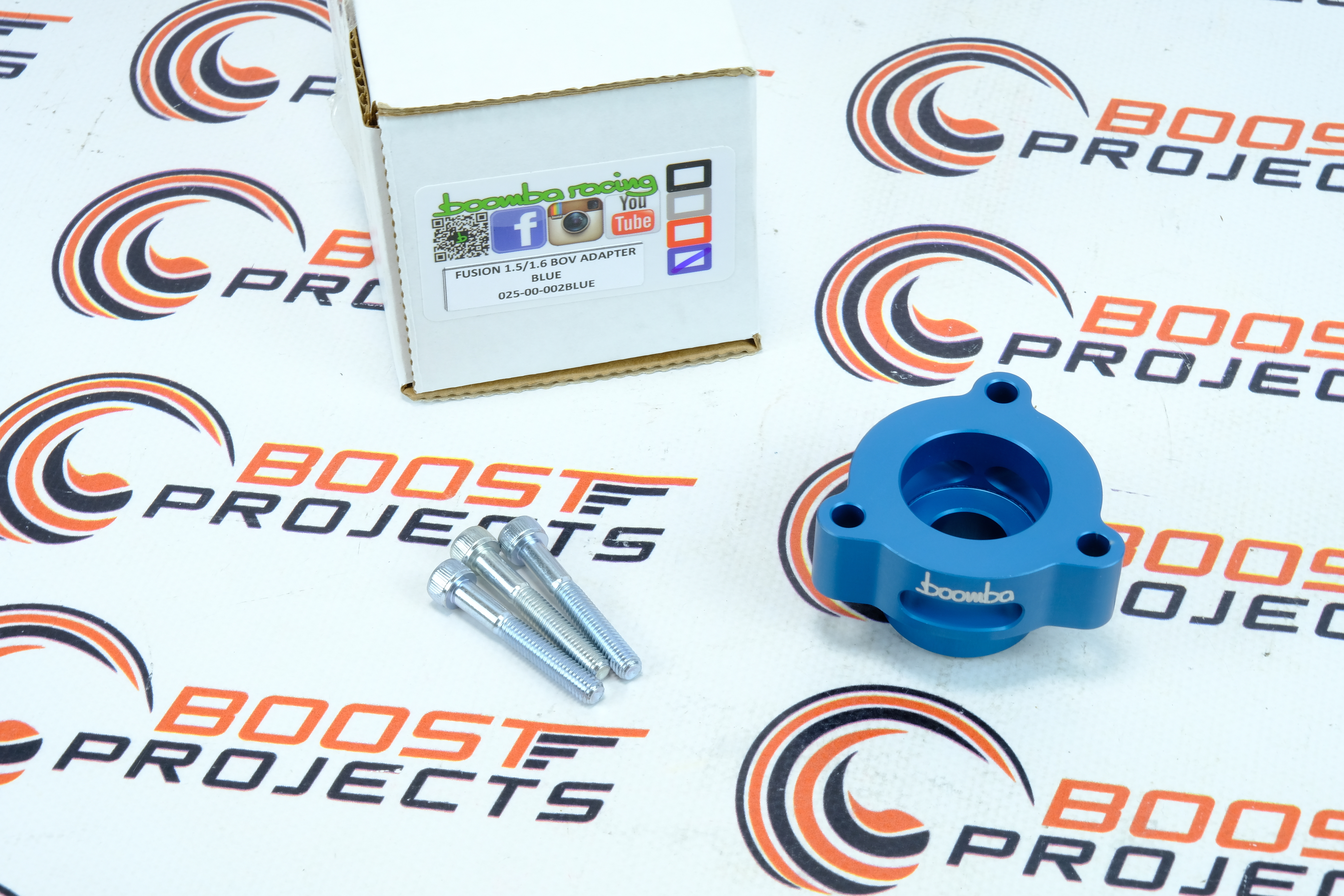 Boomba Turbo Blow Off Valve Adapter BOV Black 13-18 Ford Fusion Ecoboost ALL NEW