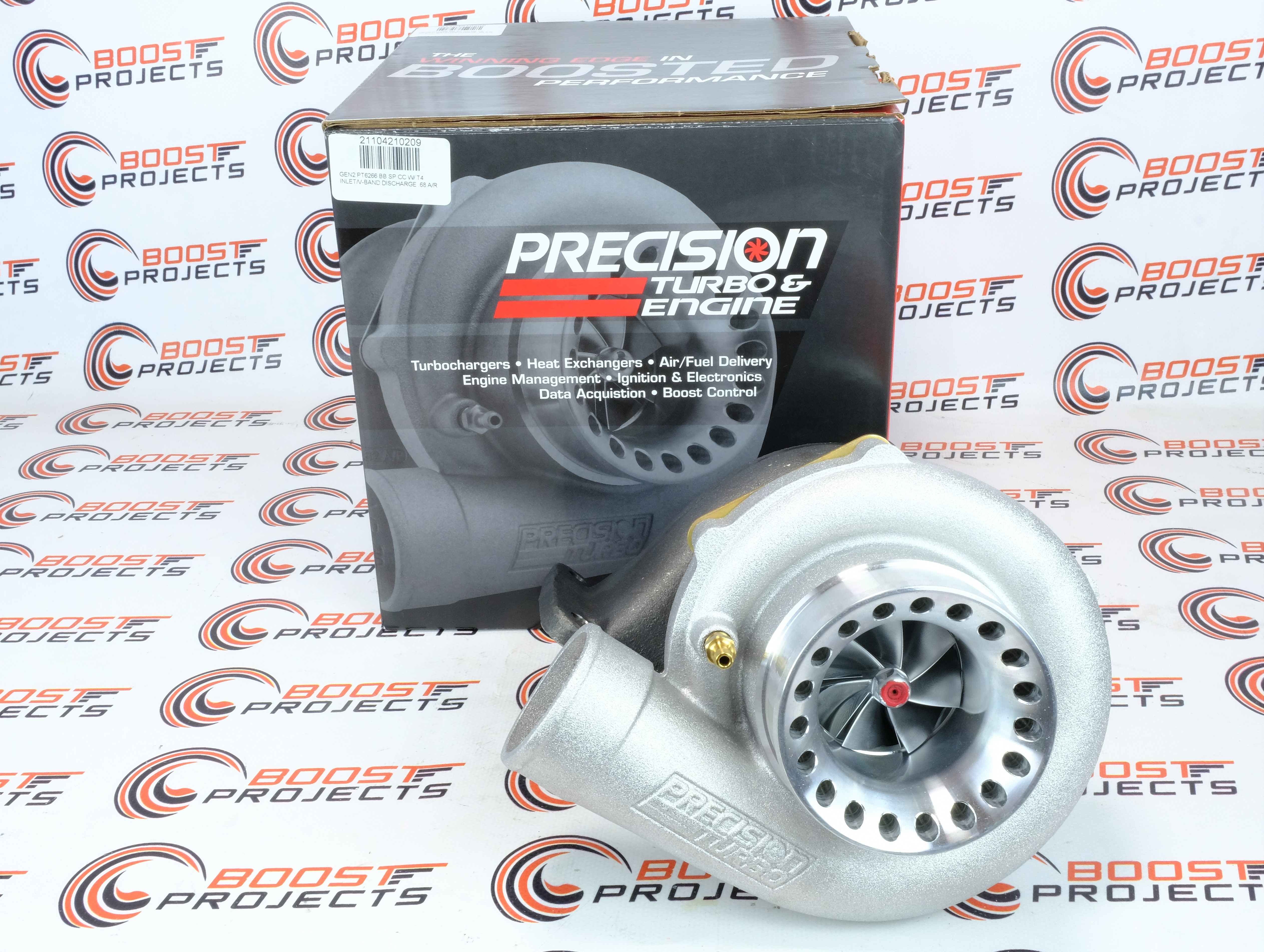 Precision SP CEA Billet 6266 GEN 2 Ball Bearing Turbo T4 .68 A/R V Band
