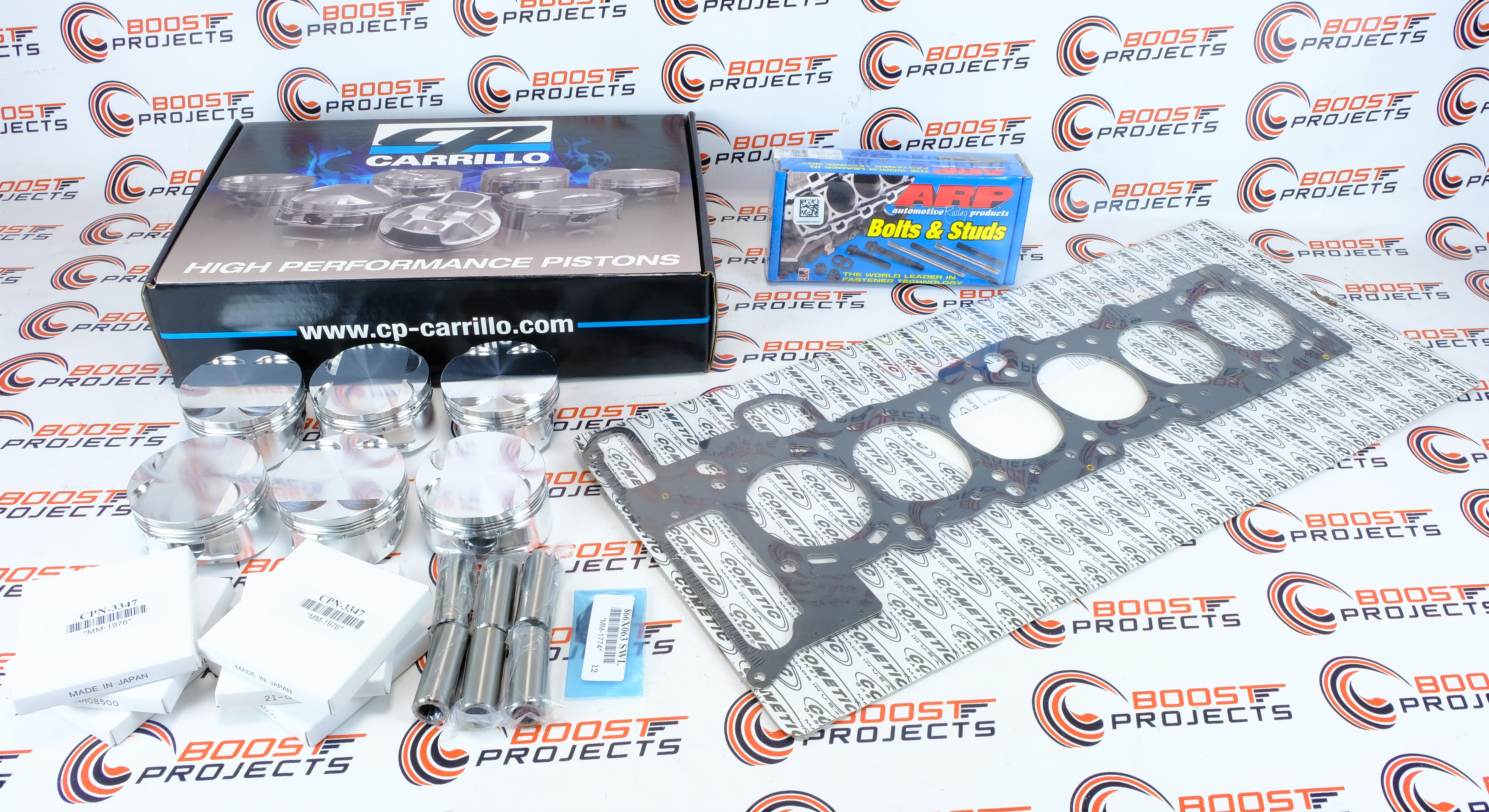 CP 84.5 9.01 Pistons Gasket &ARP Head Stud & Eagle Rods for