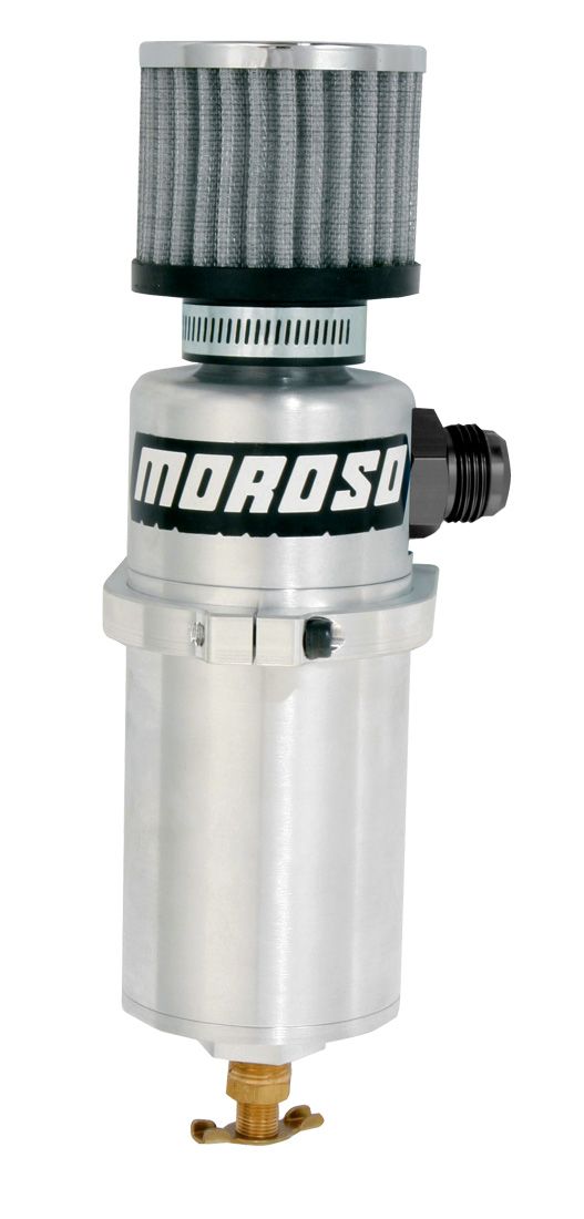 Moroso Breather Tank Catch Can Vacuum Pump Billet Aluminum 3" Dia