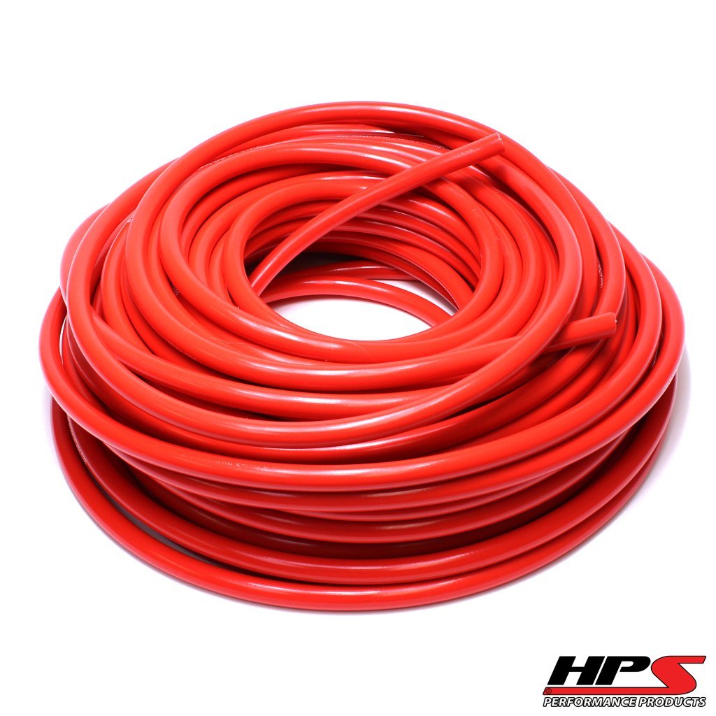 HPS 5/8" ID Red High Temp Reinforced Silicone Heater Hose Tubing 100