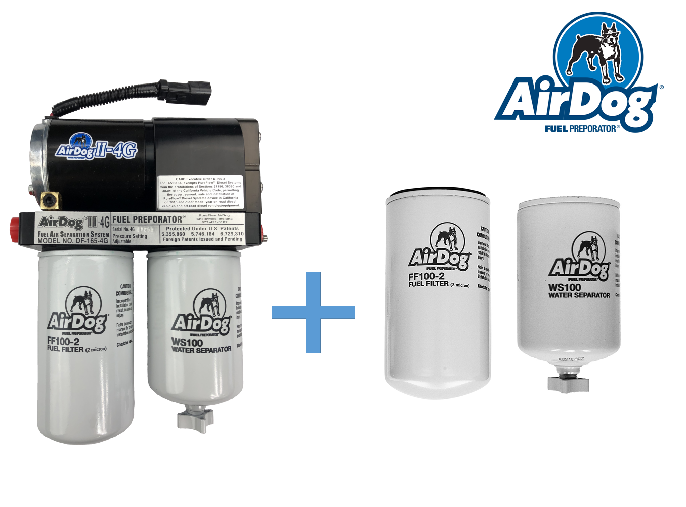 Airdog Fuel Lift Pump 165GPH w/ Extra Filter for 98.504 Dodge Cummins