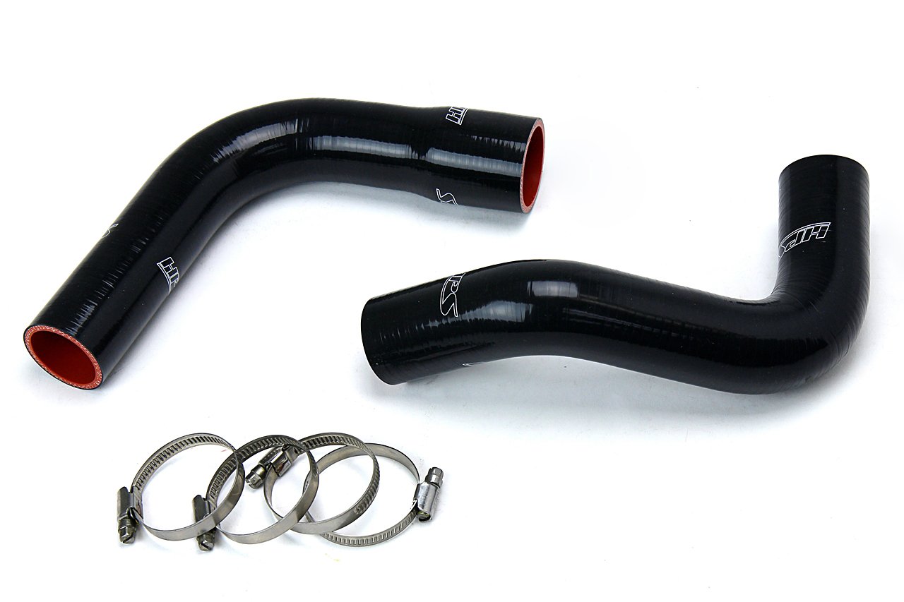 HPS Black Reinforced Silicone Radiator Hose Kit Coolant for Jeep CJ5