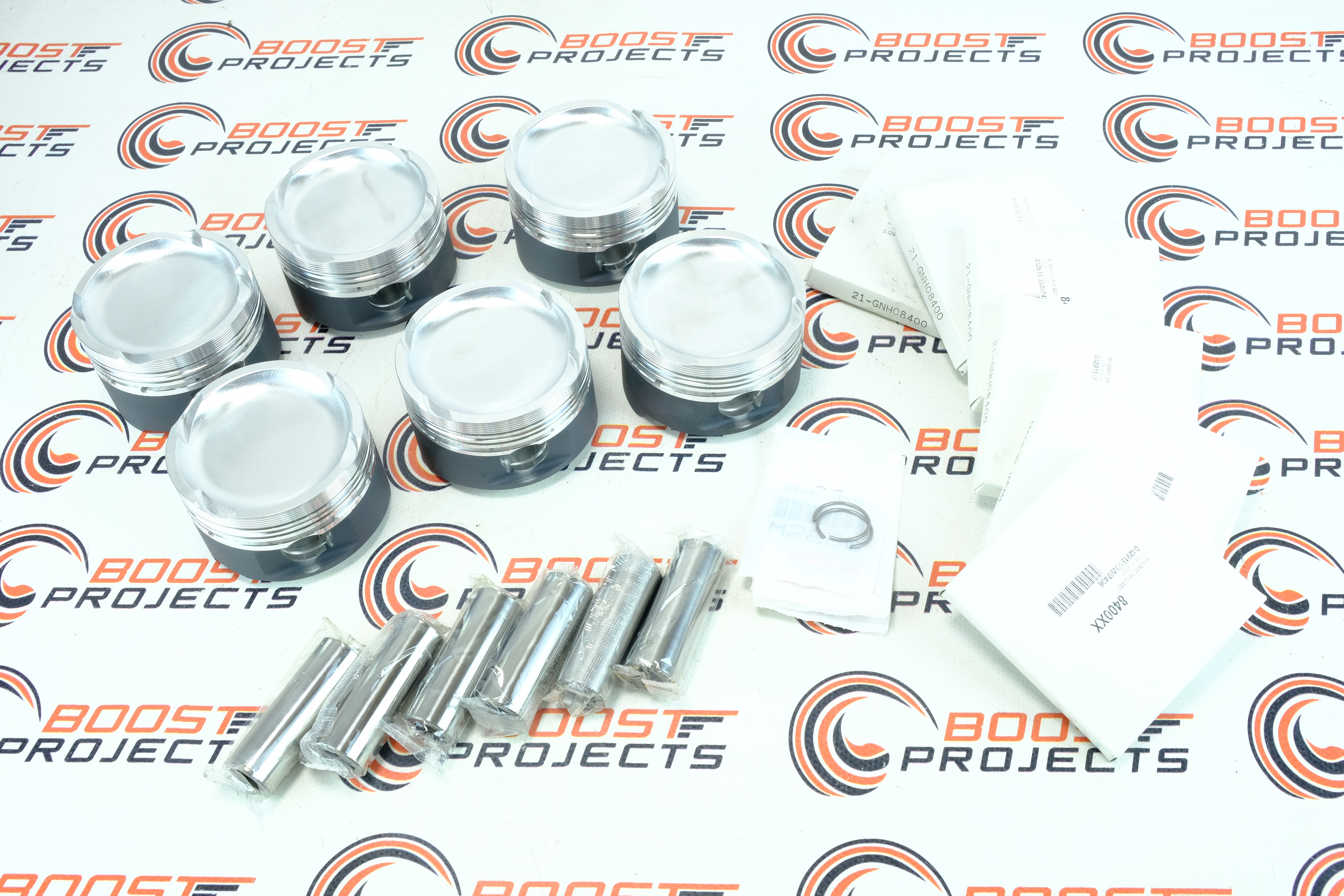 Wiseco Piston Kit 84.00mm Bore, 23 Dome Dish for BMW M52B28 2.8L 24V