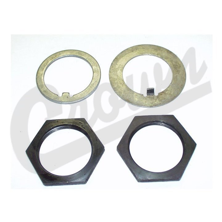Crown Automotive Spindle Washer Nut Kit Front For 8495 Willys MB