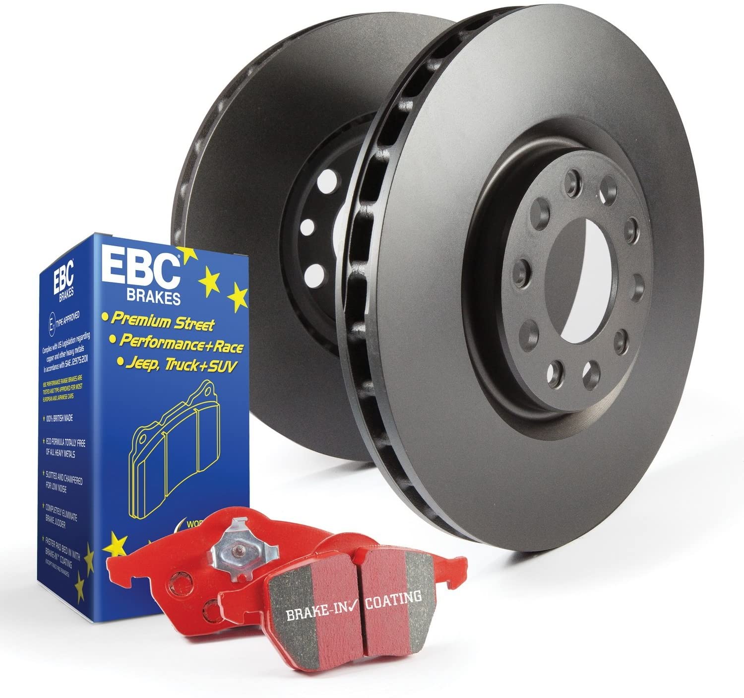 EBC S12 Front Kit Redstuff and RK Rotors for 0711 328i / 0912 328i