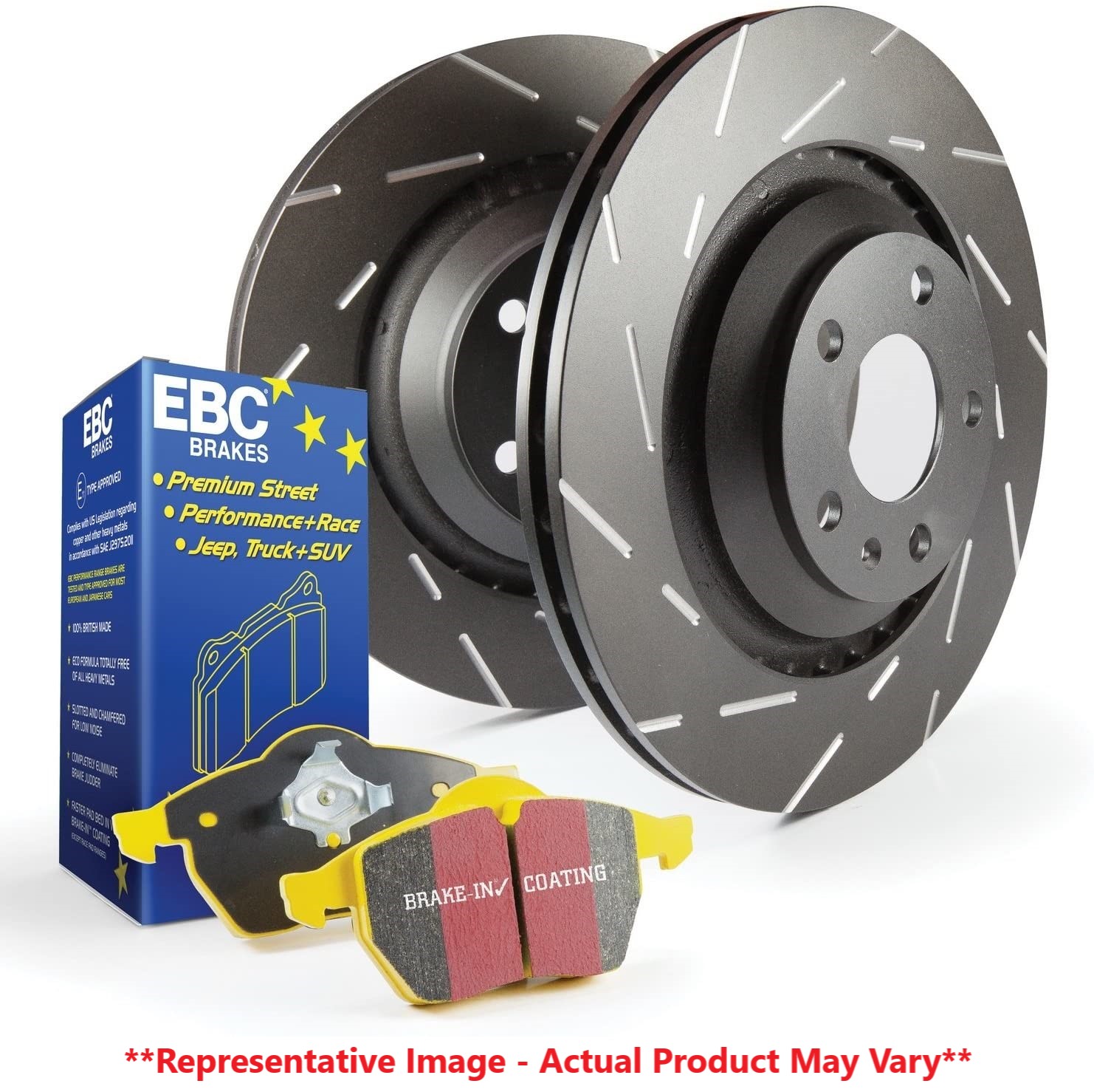 EBC S9 Rear Kit Yellowstuff and USR Rotors for 89-97 300ZX / 89-03