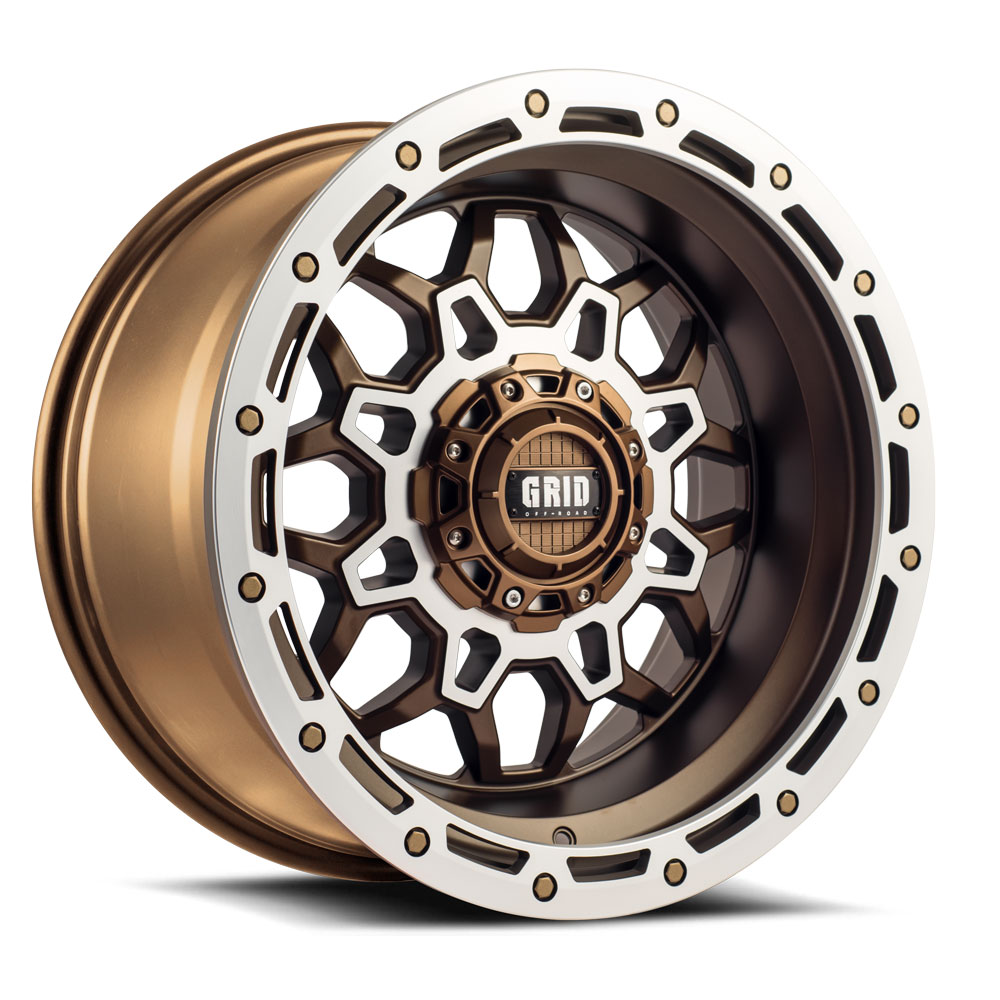 Grid Wheels GD09 Matte Bronze Milled 20X9 Size One Piece Cast Wheels