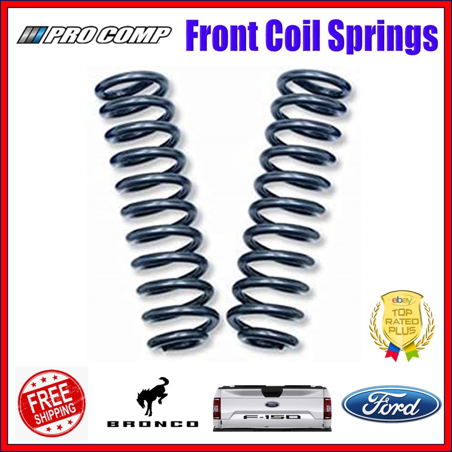 Pro Comp 4" Lift Front Coil Springs 18.90" Length For 8196 Ford F150