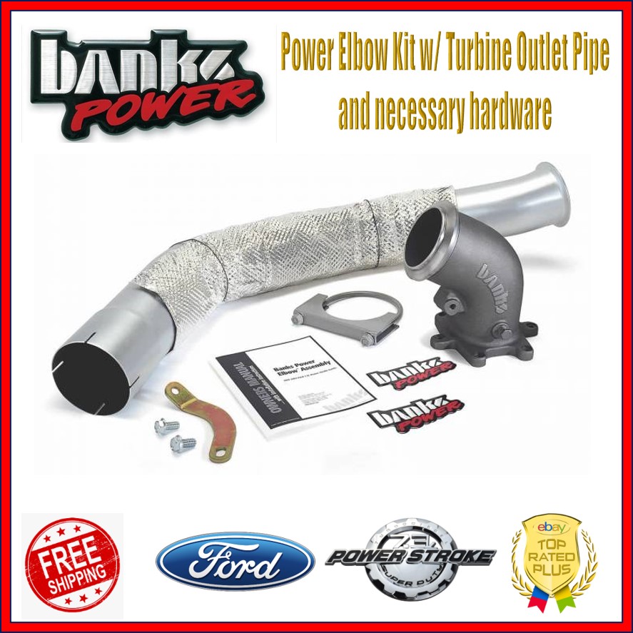 Banks Power Elbow Kit Turbine Outlet Pipe Ford F-250 F-350 Super Duty 7.3L Powerstroke Diesel