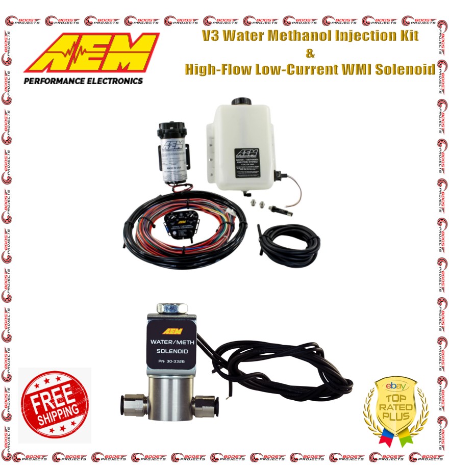 AEM V3 Water Methanol Injection Kit & HighFlow LowCurrent WMI