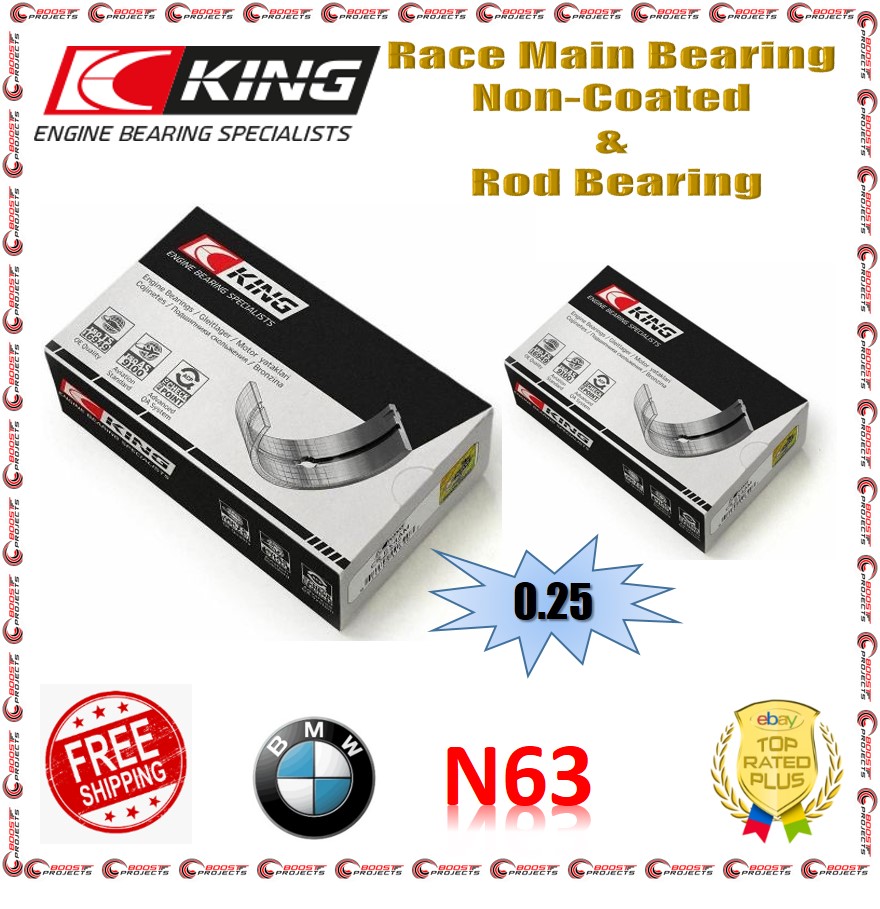 King Engine 0.25 mm Race Main Bearing & Rod Bearing For BMW N63 4.4L eBay