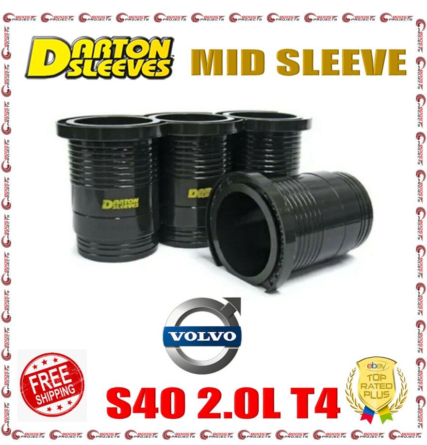 Darton 3.260" Bore 0.245" Wall MID Sleeves For Volvo S40 2.0L T4 800