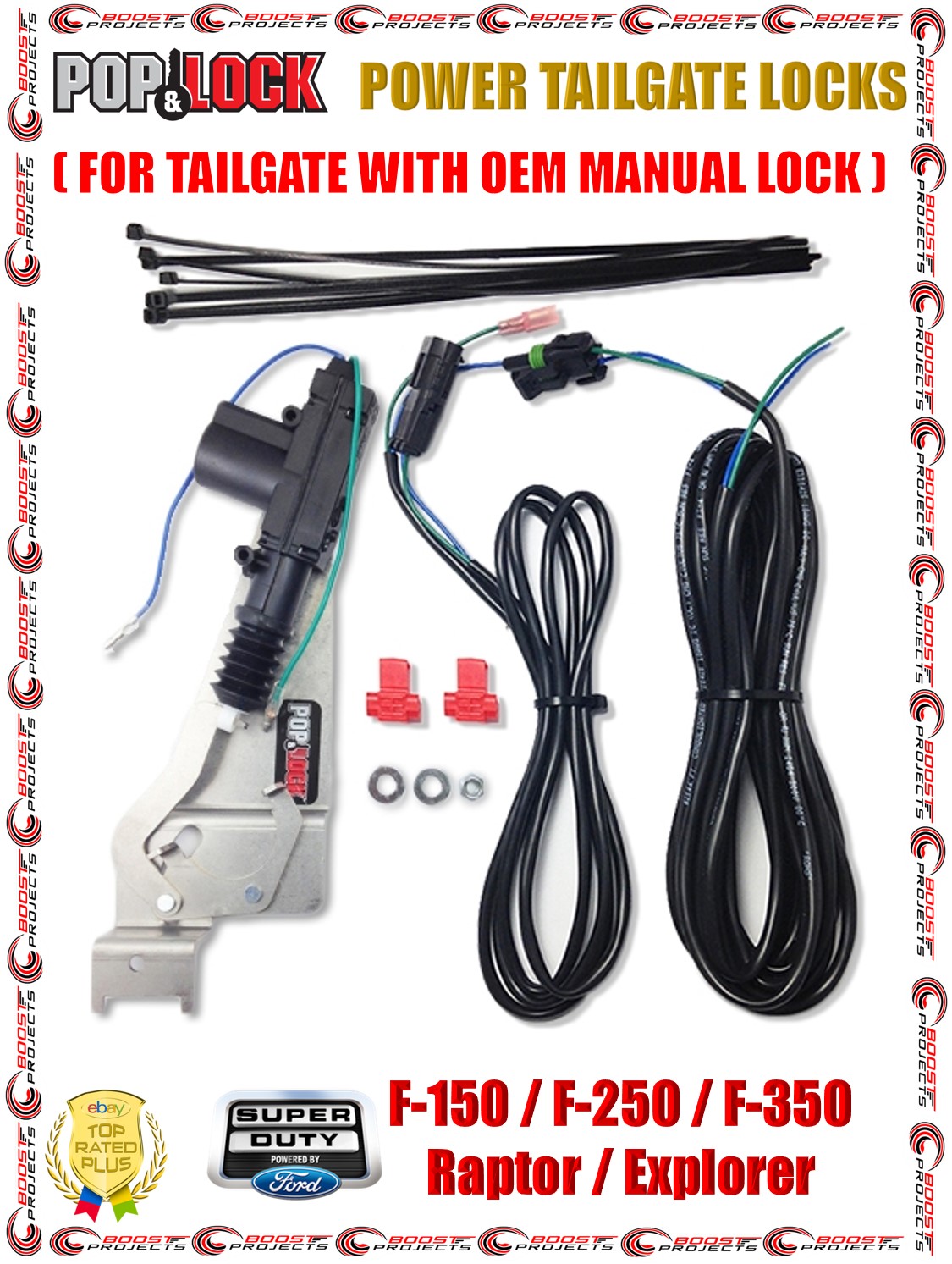 Ford F150 F250 F350 Super duty Tailgate Lock PL8250 PL 8250 Pop N OEM Manual Lock