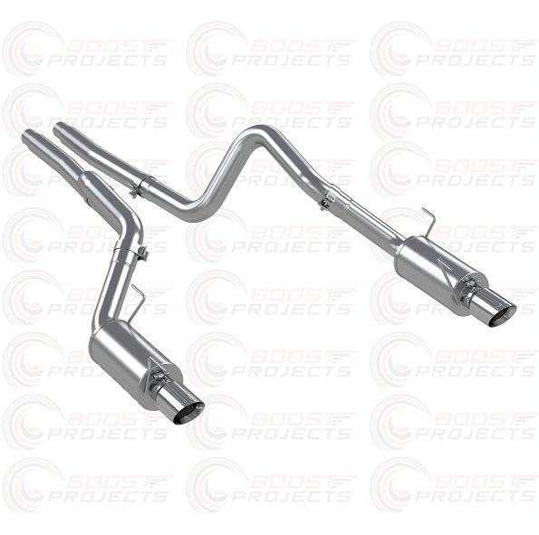 MBRP Exhaust 3 inch cat-back Dual side Exit for 2007-2008-2009-2010 Ford GT500 5.4L V8 Street Profile  