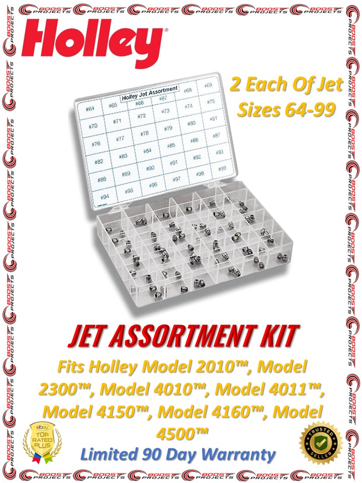 Holley 36-181 Jet Assortment Kit 2 Each Of Jet Sizes 64-99